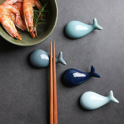 Whale Ceramic Chopstick Holder