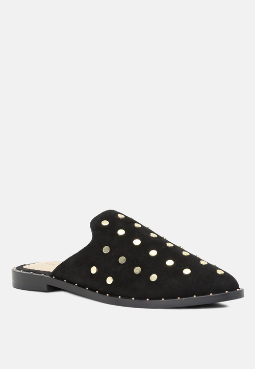 Jodie Studded Leather Mule