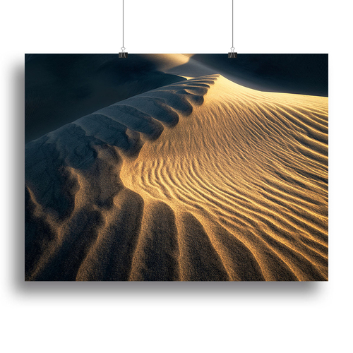 Ripples On The Desert Canvas Print or Poster