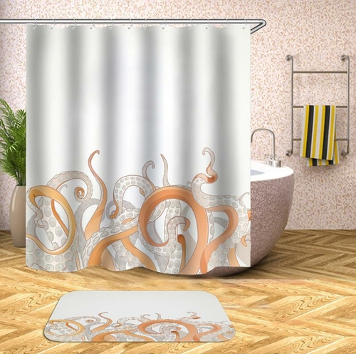 Wild Octopus' Arms Shower Curtain