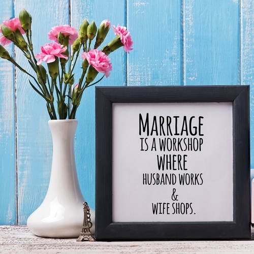 Funny Marriage Canvas Painting Quote Art Prints