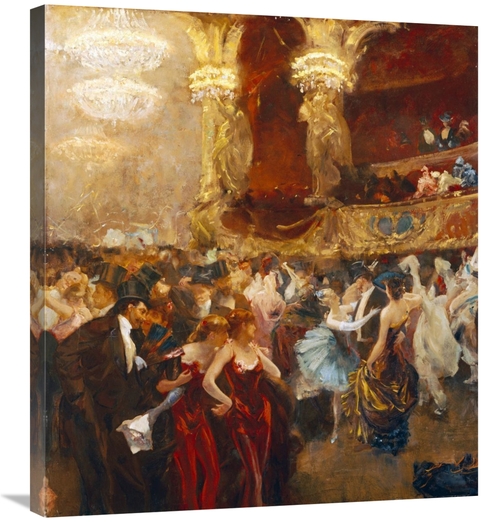 Global Gallery GCS-266528-30-142 30 in. The Masked Ball at LOpera Art 