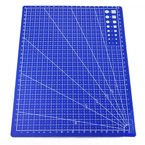 30*22cm Patchwork Ruler Blue A4 Cutting Plate