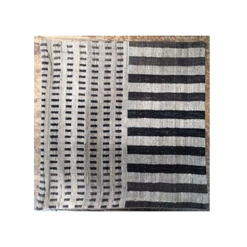 Black Wool Silk Throw