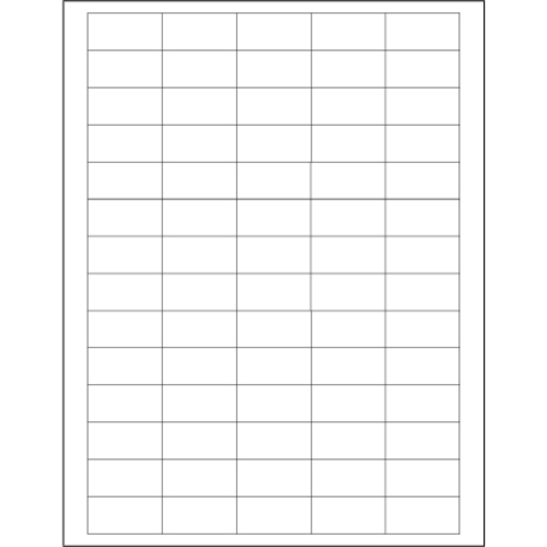 Tape Logic LL160 1.5 x 0.75 in. White Rectangle Laser Labels - Pack of