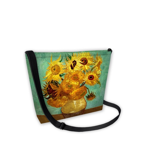 Main Sunflowers Crossbody Bag In Canvas Samba Line Bertoni image