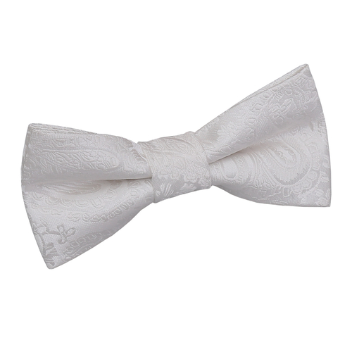 Paisley Pre-Tied Bow Tie - Boys - Ivory