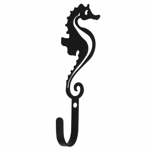 Wrought Iron Sea Horse Wall Hook Small