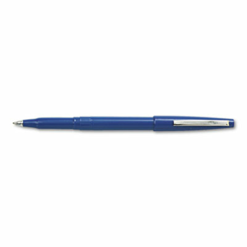 Pentel R100C Rolling Writer Roller Ball Capped Pen  Blue Ink  Medium  