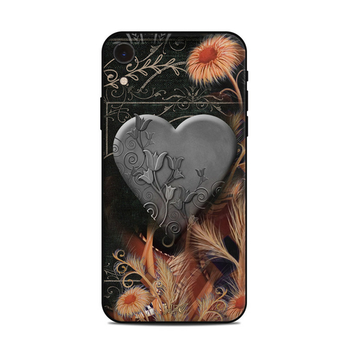 DecalGirl AIPXR-BLKLACE Apple iPhone XR Skin - Black Lace Flower