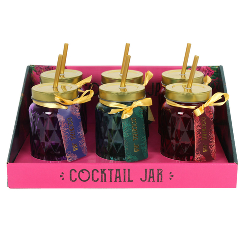 Set of 6 Oriental Flight Luxury Drinking Jars