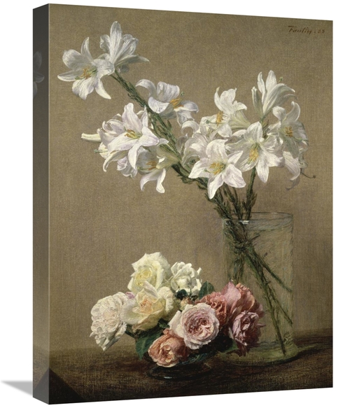 Global Gallery GCS-282022-22-142 22 in. Lilies in a Vase Art Print - H