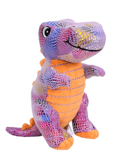 Super Soft Purple Foiled Dinosaur Soft Toy for Kids