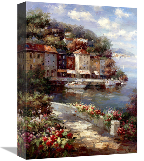 Global Gallery GCS-132412-1216-142 12 x 16 in. Montecarlo Harbor Art P