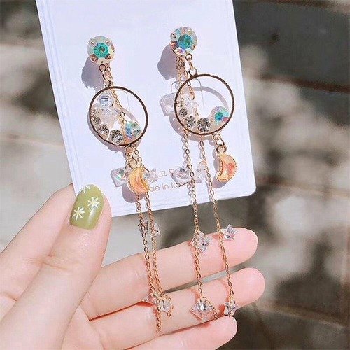 Circle Tassel Earrings