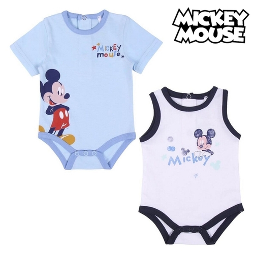 Leotard Mickey Mouse Blue/White (2 uds)