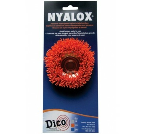 Divine Brothers 2492510 3 in. Nyalox Cup Brush Orange - 120 Grit- pack