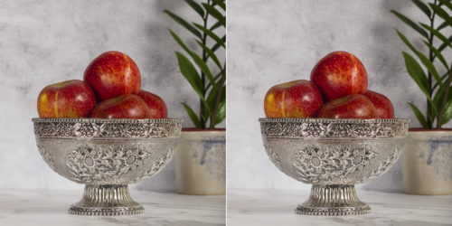 Brass Flower Design Fruit Bowl,Serving Bowl,Candy Bowl Home and