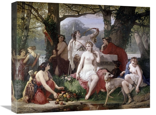 Global Gallery GCS-277395-22-142 22 in. Dianas Bath Art Print - Louis 