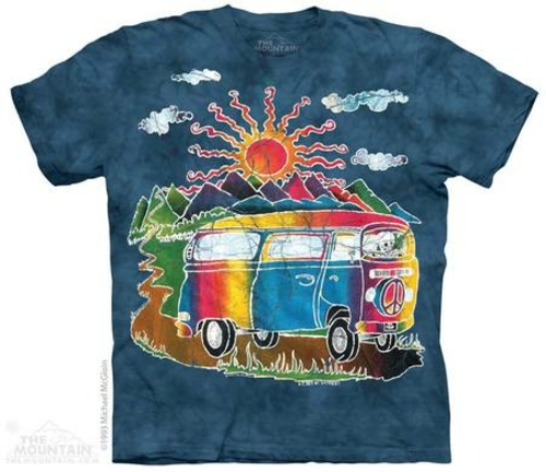 The Mountain 1083610 Batik Tour Bus T-Shirt, Small