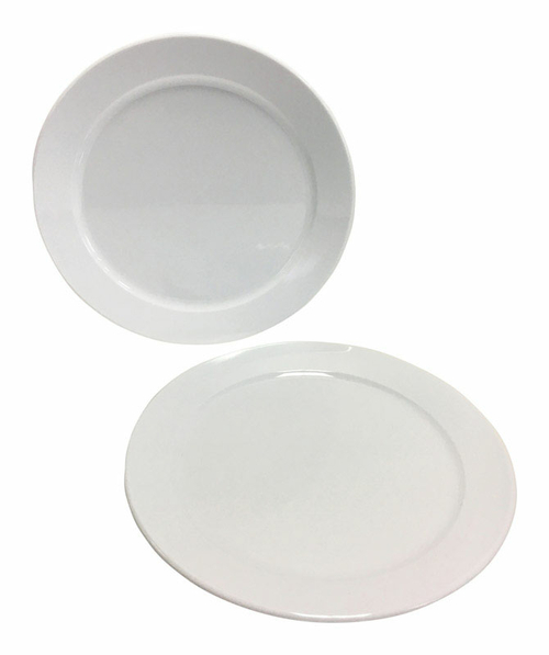 Arrow Plastic 6744676 9.5 in. Dia. Partyware White Acrylic Round Plate