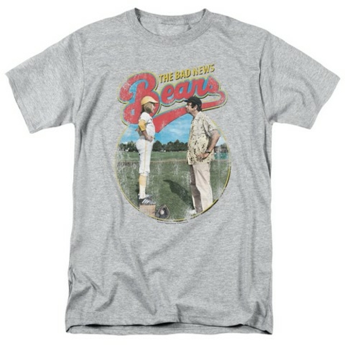 Trevco Bad News Bears-Vintage Short Sleeve Adult 18-1 Tee, Heather