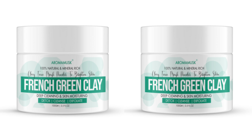 Pure and Natural French Green Clay PACK OF 2
