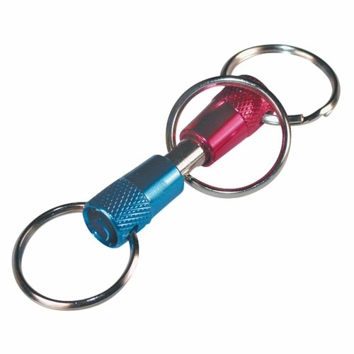 Hillman 5936729 Metal Valet Key Chain, Pink & Blue - Pack of 5