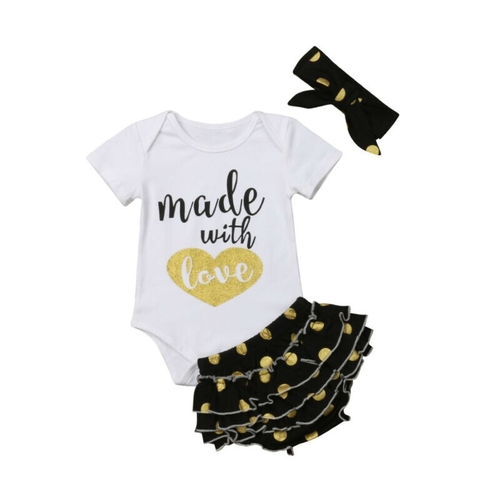 Emmababy 3PCS Newborn Clothes Baby Girls Boys