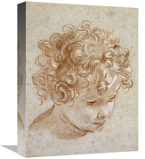 Global Gallery GCS-267695-16-142 16 in. The Head of a Child Art Print 