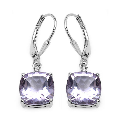 7.03 Carat Genuine Pink Amethyst & White Topaz .925 Sterling Silver