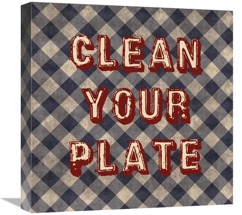 Global Gallery GCS-394023-1818-142 18 x 18 in. Clean Your Plate Art Pr