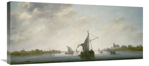 Global Gallery GCS-460010-36-142 36 in. A View of the Maas at Dordrech