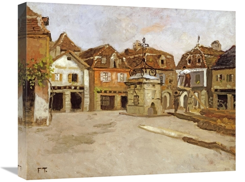 Global Gallery GCS-268577-22-142 22 in. A Town Square Art Print - Frit