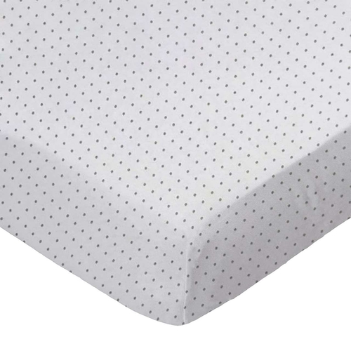 SheetWorld Fitted Portable Mini Crib Sheet - 100% Cotton Jersey - Grey