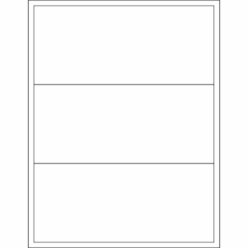 Box Partners LL134 8 x 3.5 in. White Rectangle Laser Labels - Pack of 