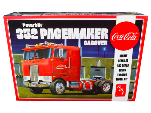 Skill 3 Model Kit Peterbilt 352 Pacemaker Cabover Truck \Coca-Cola\"