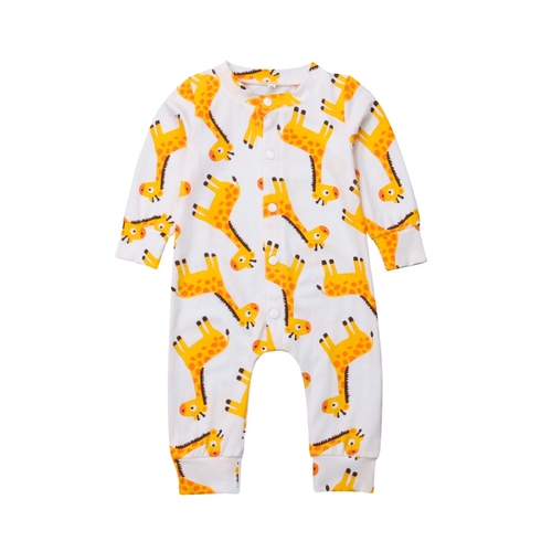 Baby Cartoon Giraffe One piece Romper Newborn