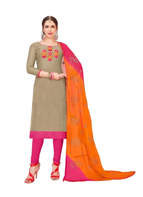 Generic Women's Modal Silk Salwar Material (Light