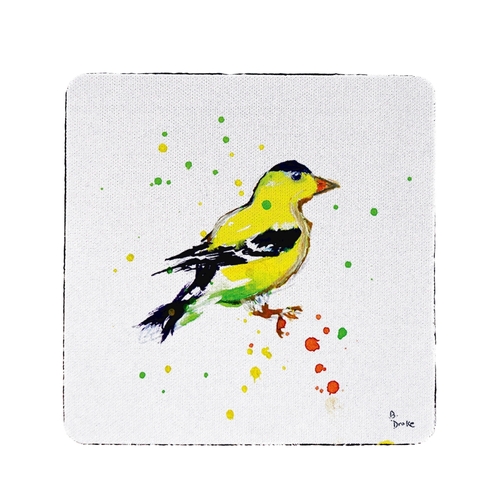Betsy Drake CT634 Goldfinch Coaster - Set of 4