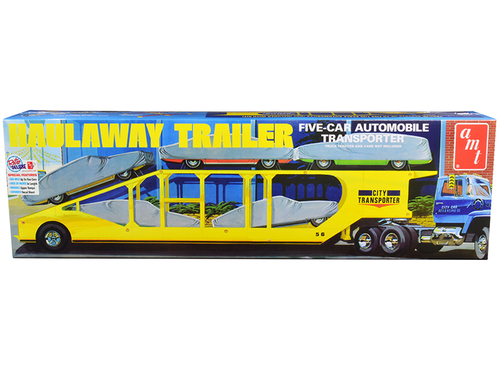 Skill 3 Model Kit Haulaway Trailer Five-Car Automobile Transporter