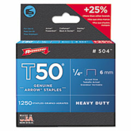 Arr 504 T50 Heavy Duty Staples- 0.37 in.