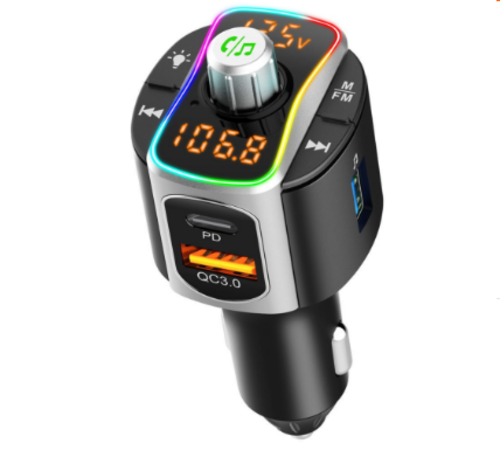 Bluetooth 5.0 FM Transmitter Car Radio Adapter