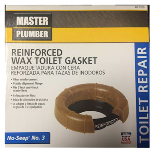 William H Harvey 403386 No.3 Master Plumber Wax Toilet Gasket