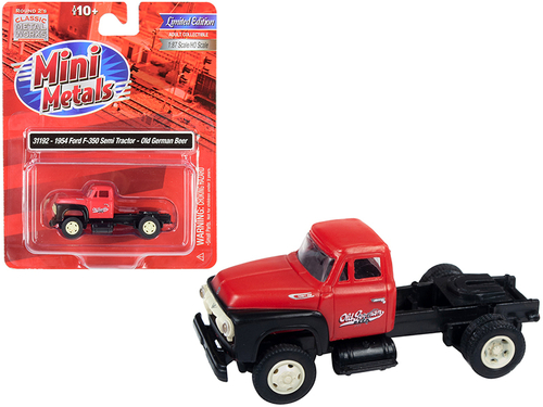 1954 Ford F-350 Semi Truck Tractor \Old German Beer\" Red and Black