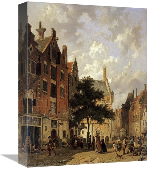 Global Gallery GCS-266294-16-142 16 in. A Street Scene Art Print - Adr