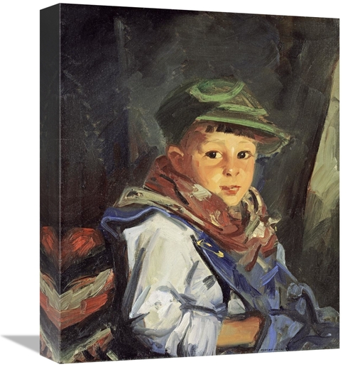 Global Gallery GCS-268086-16-142 16 in. Boy with Green Cap - Chico Art