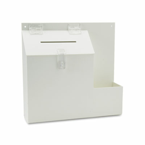 Deflect-O 79803 Plastic Suggestion Box with Locking Top- 13.75 x 3.63 