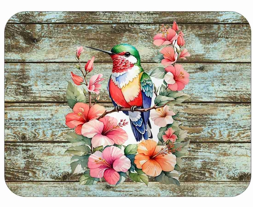 Wilderness Bird Wild Life Flower Colorful Art Mousepad 7 x 9