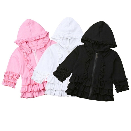 Emmababy Baby Kids Girls Ruffle Coat For Autumn